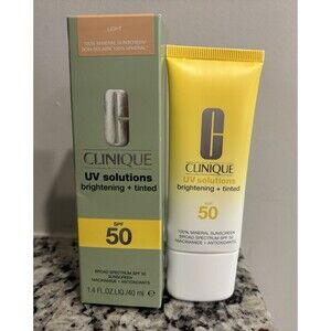 Clinique UV Solutions Brightening + Tinted Sunscreen Face SPF 50 Mineral Light